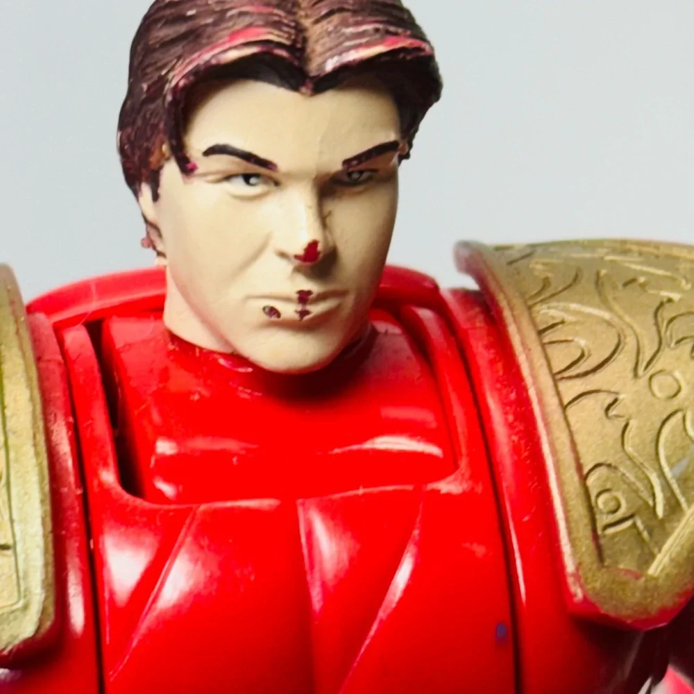 Red Power Ranger on 4 Wheeler Flipping Head 2004 Bandai Rare NO REMOTE CONTROL!